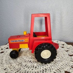Vintage Fisher-Price Toy Tractor Circa 1980